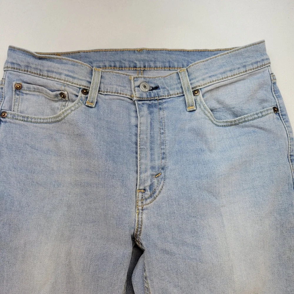Levi's 514 Straight Jeans Mens 32x30 Light Wash Classic Stretch Denim